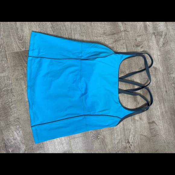 Lands’End plus size 16W Tankini top built-in bra criss-cross straps - Picture 6 of 8